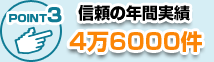 信頼の実績数